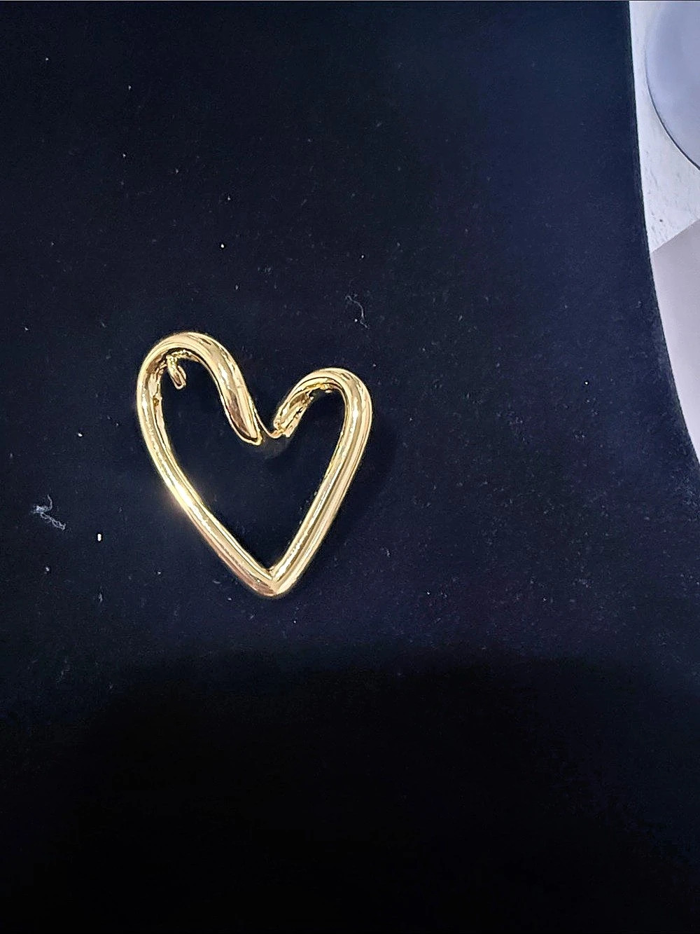 Madewell Gold Heart Brooch